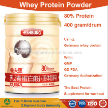 Großhandel Whey Protein Pulver konzentrieren 80% isolieren Bulk-Preise